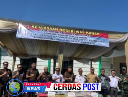 Kejari Way Kanan Musnahkan Barang Bukti Belasan Perkara