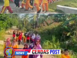 SDN 02 Kasui Pasar Gelar Jalan Sehat Bersama Dewan Guru dan Murid