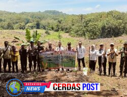 Polres Way Kanan Tanam Jagung Serentak Kuartal IV di Kasui Pasar