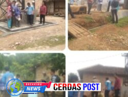 Pemerintah Kecamatan Kasui Tinjau Pengerjaan Infrastruktur di Kelurahan Kasui Pasar