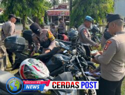 Pemutakhiran dan Wasdal BMN, Polres Way Kanan Cek Kendaraan Dinas di Polsek Blambangan Umpu