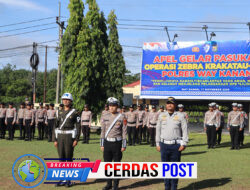 Polres Way Kanan Apel Gelar Pasukan Ops Zebra Krakatau 2025