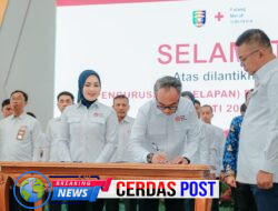 Sekda Way Kanan Hadiri Pelantikan Pengurus PMI Kabupaten se-Lampung Masa Bakti 2025–2030