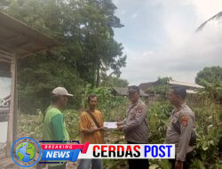Peduli Sesama, Kapolres Salurkan Bantuan Kepada Korban Angin Puting Beliung di Negara Batin