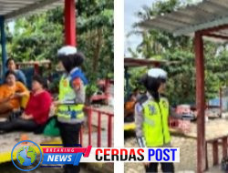 Operasi Lilin Krakatau 2025, Satlantas Polres Way Kanan Sampaikan Himbauan di Objek Wisata*