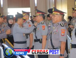 Kapolda Lampung Gelar Upacara Serah Terima Jabatan Sembilan Pejabat Utama Dan Empat Kapolres Berganti,