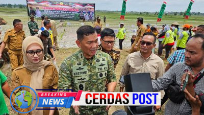 Tanam Padi Serentak di Lampung Timur, Kodam XXI/Radin Inten Dorong Lompatan Produksi Pangan