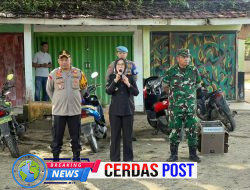Dukung Progam Presiden Prabowo, Polri – TNI dan Pemkab Way Kanan Gelar Kurve Bersihkan Lingkungan di Pasar Km. 02
