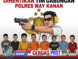 Pelarian 8 Buron Berhasil Dihentikan Tim Gabungan Polres Way Kanan