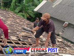 Angin Puting Beliung Terjang Desa Legundi, 32 Rumah di Dusun 01 Rusak