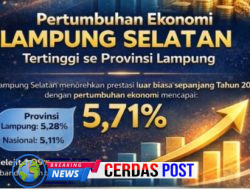Pertumbuhan Ekonomi Lampung Selatan Meroket 5,71 Persen, Lampaui Provinsi dan Nasional
