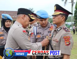 Jelang Ramadhan 1447 Hijriah, Polres Way Kanan Gelar Upacara Sertijab Wakapolres dan Kasipropam