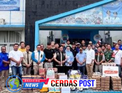 1.175 KK Korban Banjir di Empat Kecamatan Terima Bantuan Beras dan Sembako dari Pemkab Lampung Selatan dan 10 Perusahaan