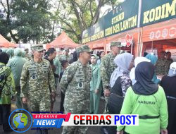 Danrem 043/Gatam Hadiri Pembukaan Bazar Ramadhan Kodam XXI/Radin Inten Di Lapangan Saburai