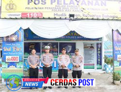 Pastikan Pemudik Lancar Masuk Wilayah Jalinsum Way Kanan, Kapolres Cek Pos Yan Lebaran 1447 H di Rest Area Gunung Labuhan*