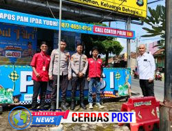 Posko Bersama PMI, Polres dan Dinkes Way Kanan Pantau Arus Lalu Lintas, Kondisi Ramai Lancar