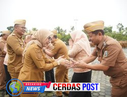 Bupati Ayu Asalasiyah Pimpin Apel Pagi dan Halal Bihalal 2026 di Lingkungan Pemkab Way Kanan
