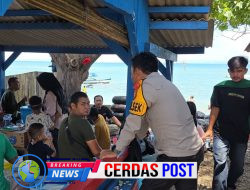 Patroli Dialogis Polsek Katibung di THR Tanjung Selaki, Antisipasi Lonjakan Pengunjung dan Cegah C3