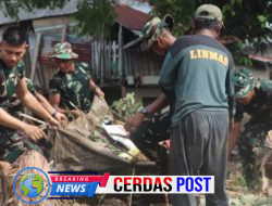 Ratusan Personel Gabungan Grebek Sungai Bandar Lampung, Fokus Perbaikan Tanggul Dan Kebersihan Aliran