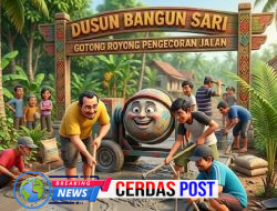 Himbauan Agar Tak Melintasi Jalan Dusun Bangunsari Mulai 31 Mei 2026,Dalam Rangka Pengecoran Jalan Mengunakan Dana Swadaya