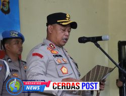 Kapolres Pimpin Upacara Sertijab Kasat Reskrim di Aula Adhi Pradana Polres Way Kanan