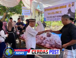 Idul Adha 1447 H, Polres Way Kanan Salurkan Daging Qurban ke Warga