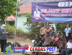 Bupati Way Kanan Buka Porkab Cabang Olahraga Sepakbola Way kanan