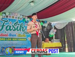 Festival Anak Sholih 2026 Jadi Wadah Pembinaan Karakter, Kakwarcab Way Kanan Beri Motivasi Peserta