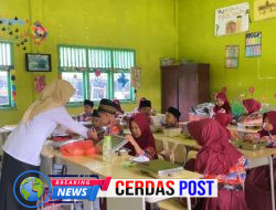 SPPG Polres Way Kanan Salurkan Pemenuhan Gizi Bagi Anak Sekolah di Banjit