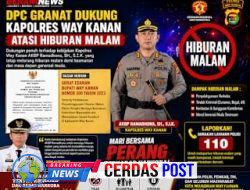 GRANAT Dukung Kapolres Ramadhona Tertibkan Hiburan Malam di Way Kanan