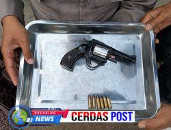 Sadar Hukum, Seorang Warga Bumi Harjo Serahkan Senpi Rakitan Beserta 5 Butir Amunisi ke Polisi*