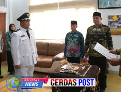 Sekda Way Kanan Lantik Pj Kepala Kampung Sumber Rejeki, Tekankan Pelayanan Publik Tetap Optimal dan Jaga Kondusivitas