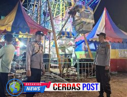 *Jaga Kondusivitas Wilayah, Personel Polsek Kasui Amankan Kegiatan Pasar Malam*