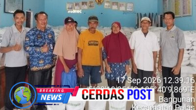 1034 KPM di Desa Bangunan Terima Bantuan Beras, Warga Mengaku Terbantu di Tengah Musim Paceklik