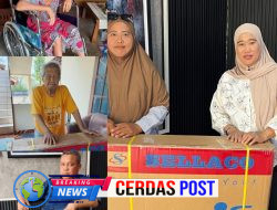 HUT ke-81 PMI, Lima Warga Way Kanan Terima Kursi Roda