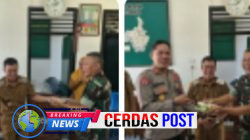 Sinergitas TNI-Polri di Banjit, Kapolsek dan Camat Beri Ucapan HUT TNI ke-81*